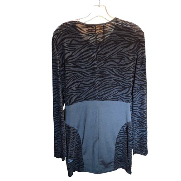 Shein Large Black Lace Women's Dress Long Sleeves Misses Size 10 12 Jeweled - Picture 4 of 5